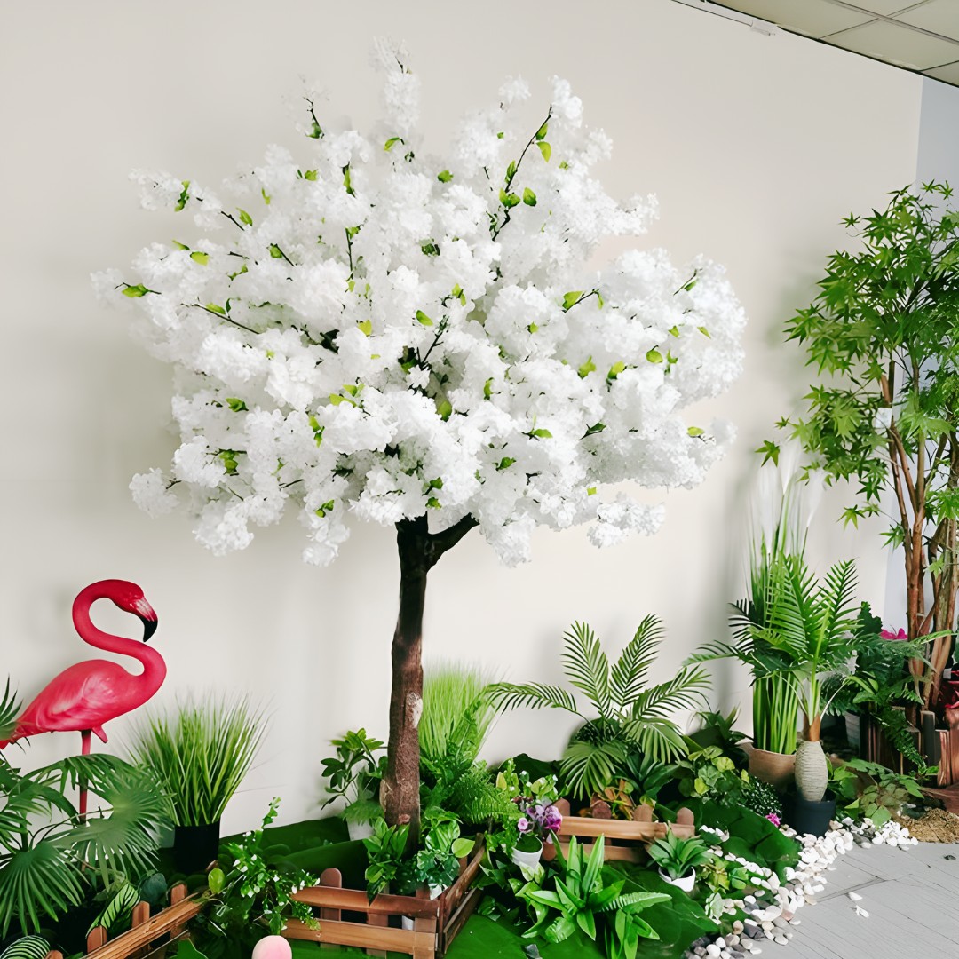 White Cherry Blossom Tree Rental Balloons Bash
