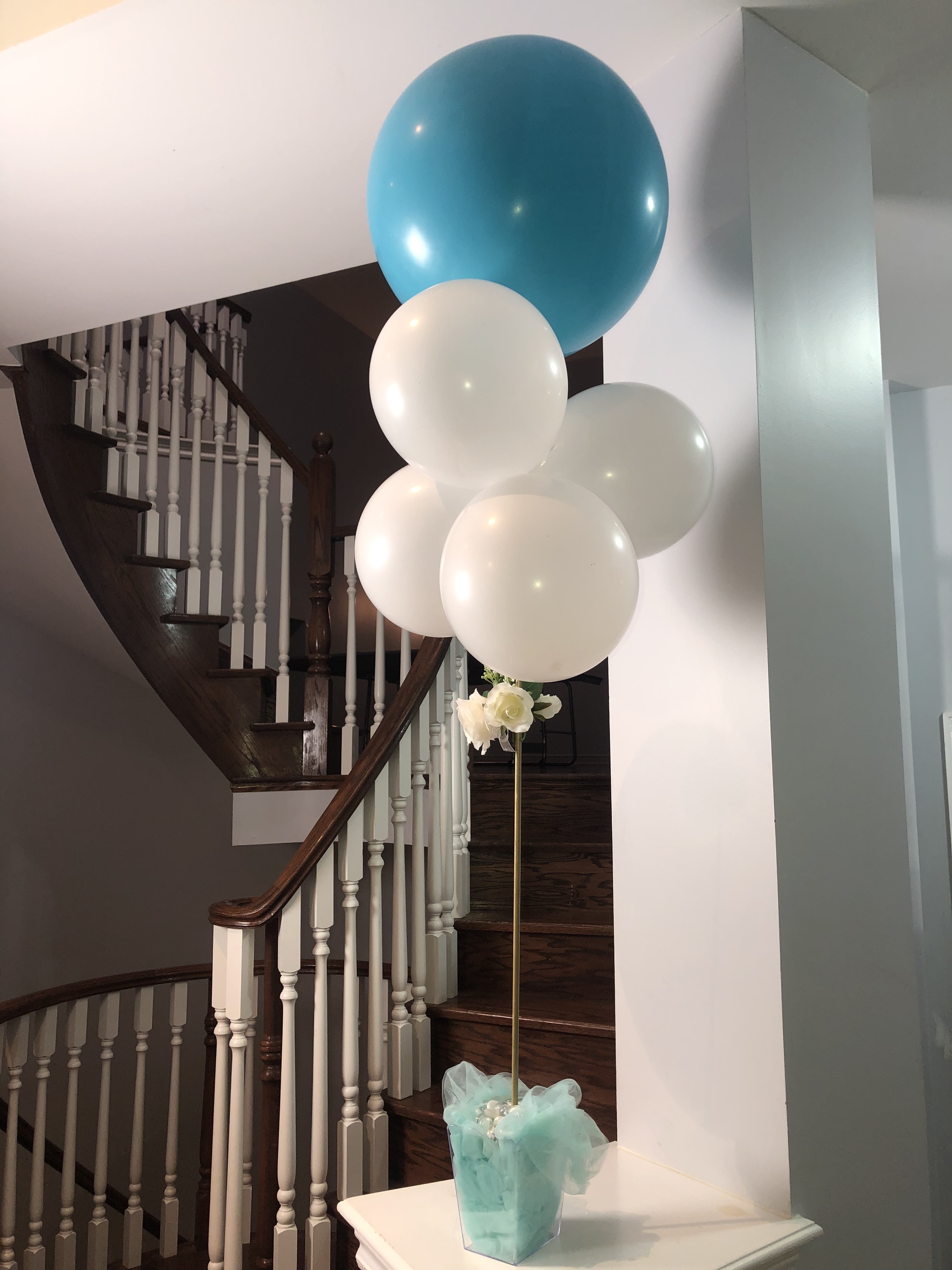 Blue Balloon Centerpieces Balloons Bash