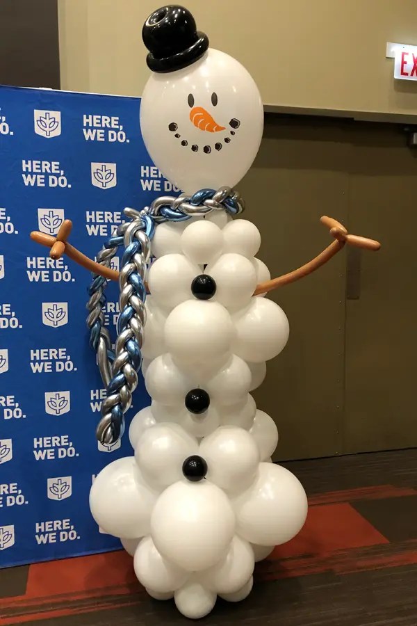 Holiday Themed Balloon Decor