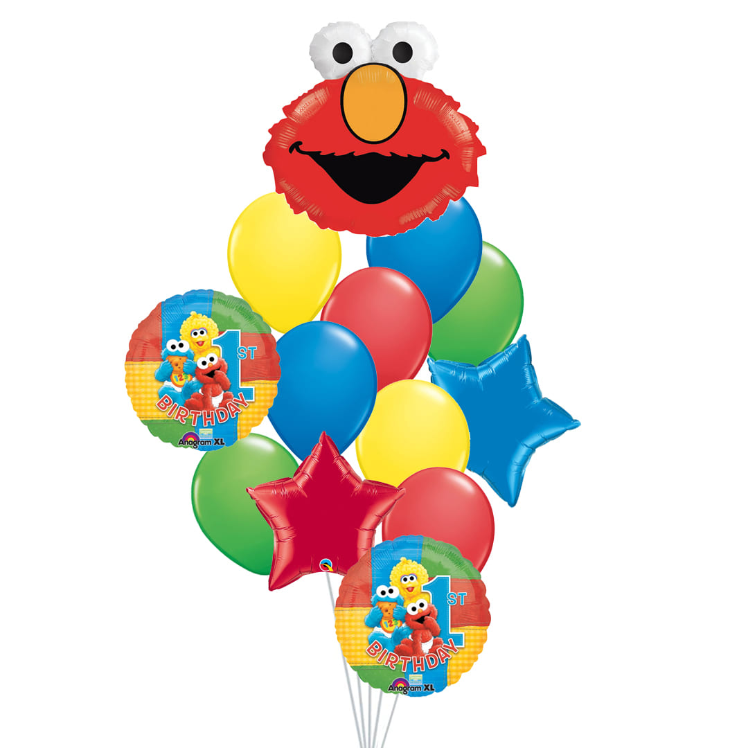 Baby Elmo 1st Birthday Balloon Bouquet