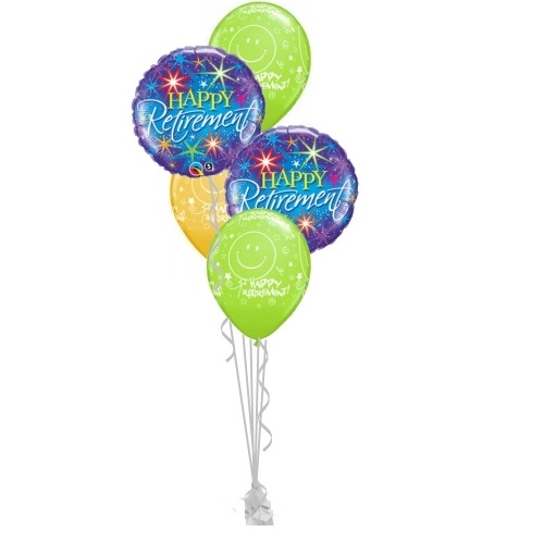 Retirement Bouquet 4 balloons vancouver JC Balloon Studio