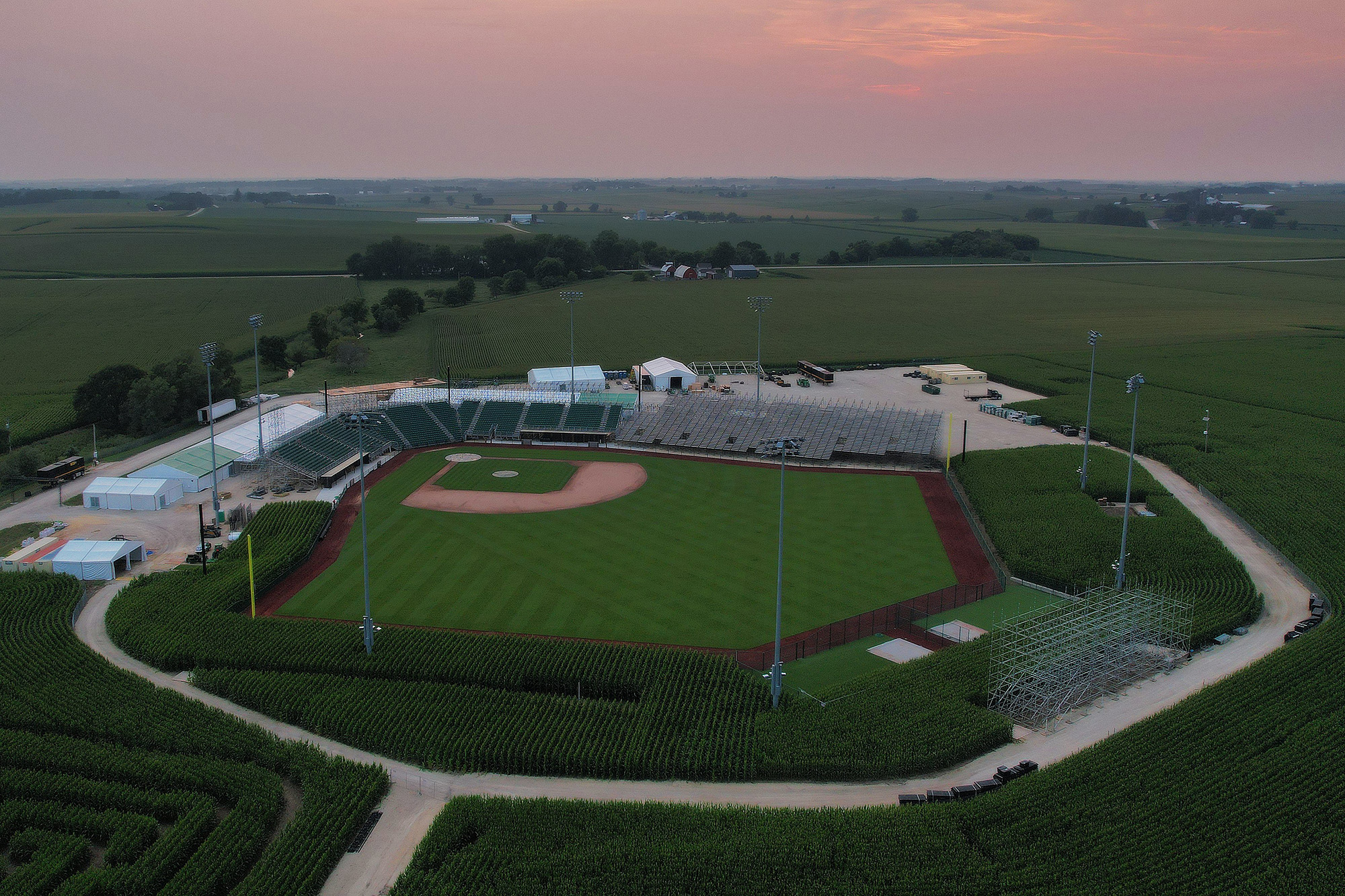 Field of Dreams ballpark takes shape in Iowa Ballpark Digest