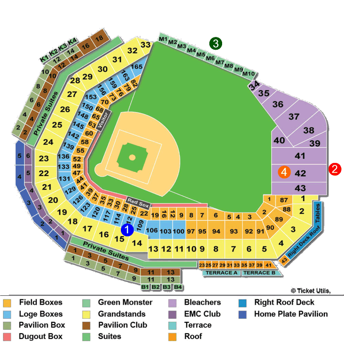 Ballpark Seating Charts, Ballparks of Baseball