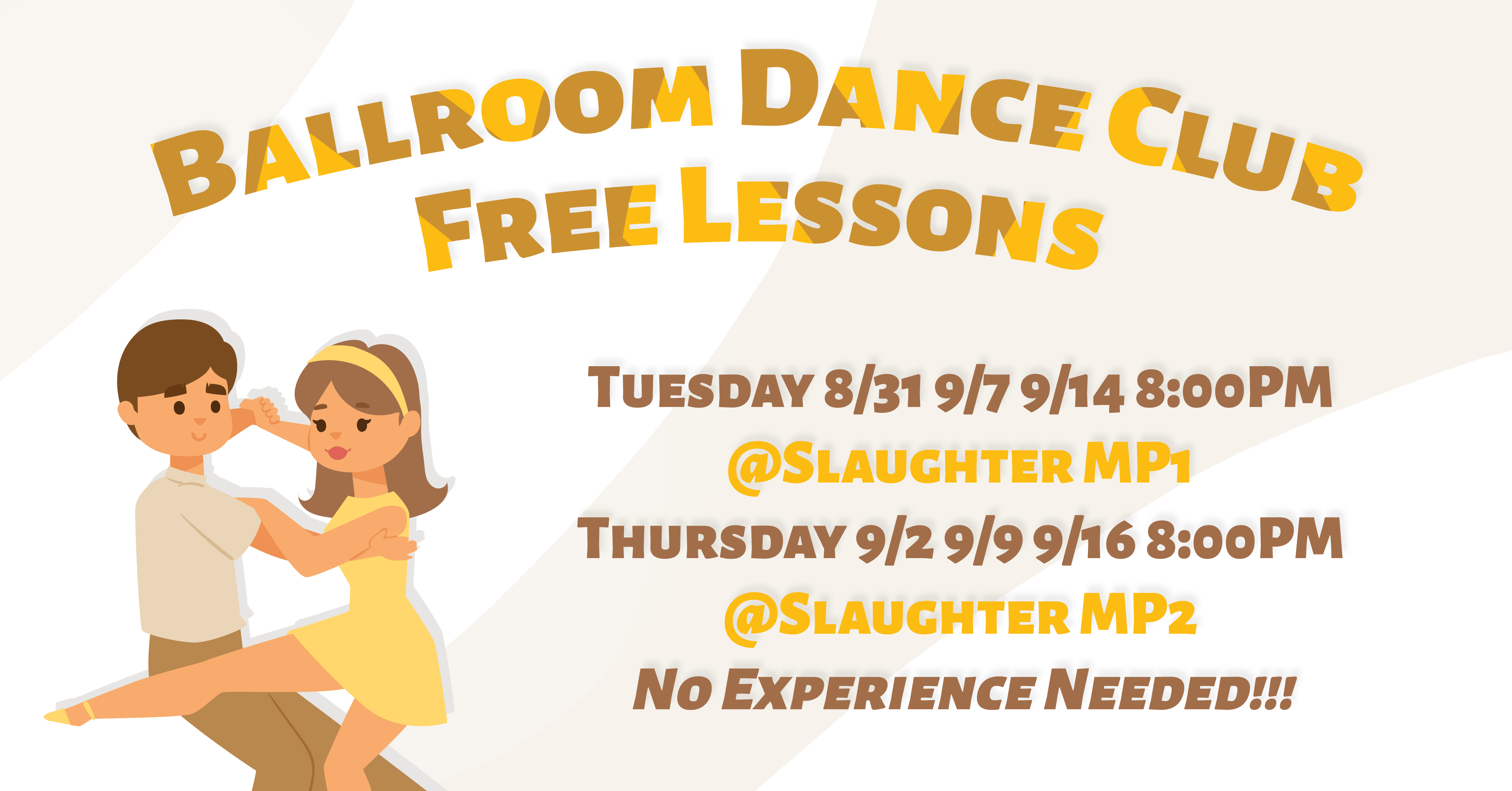 2021 Fall Free Lessons Ballroom Dance Club at UVA