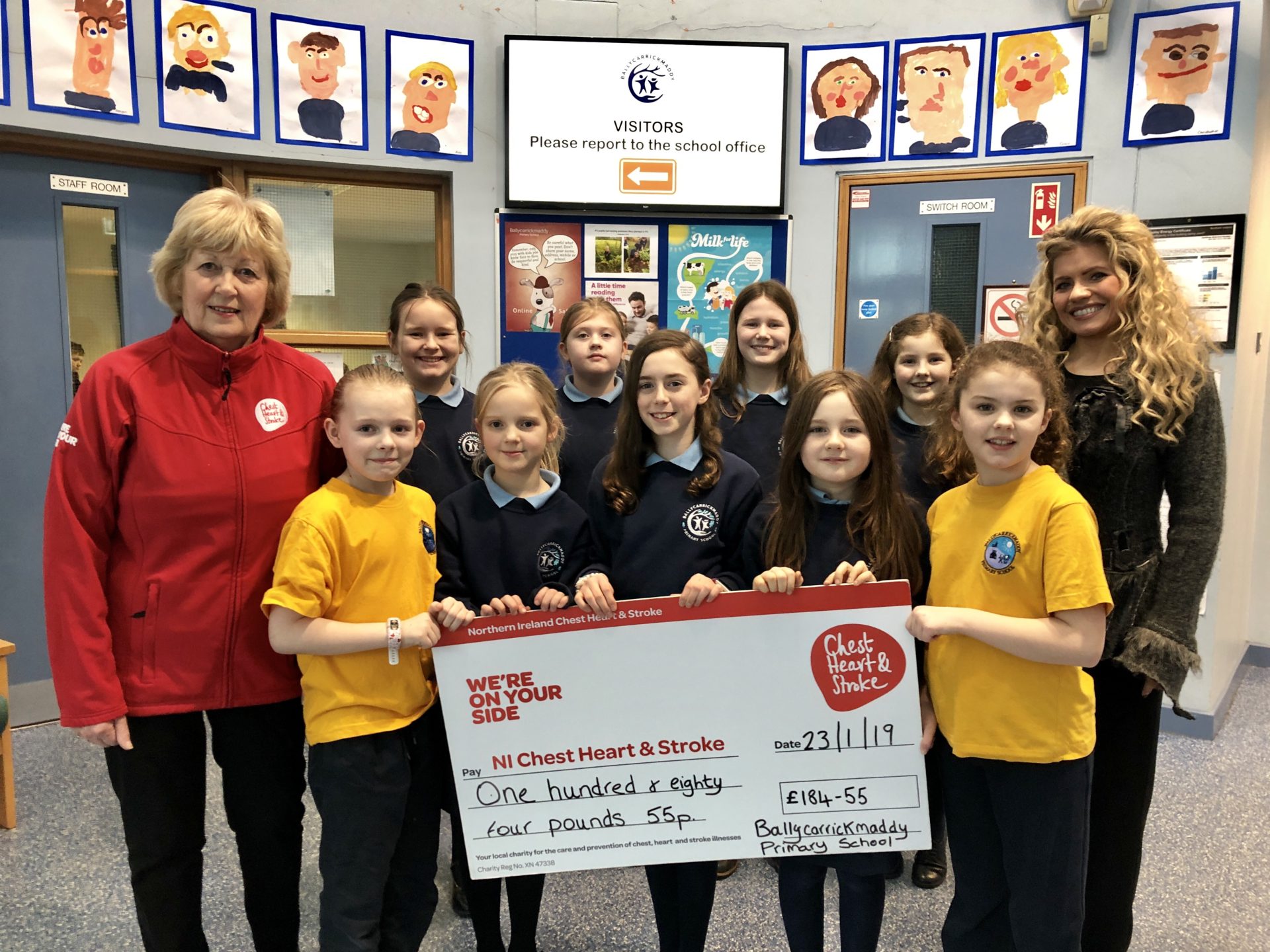 Charity News Chest, Heart and Stroke Ballycarrickmaddy Primary School