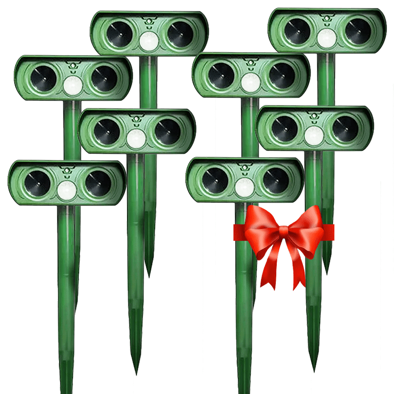 TwinGuard Solar Deer Repellent Advanced Ultrasonic Deer Deterrent with