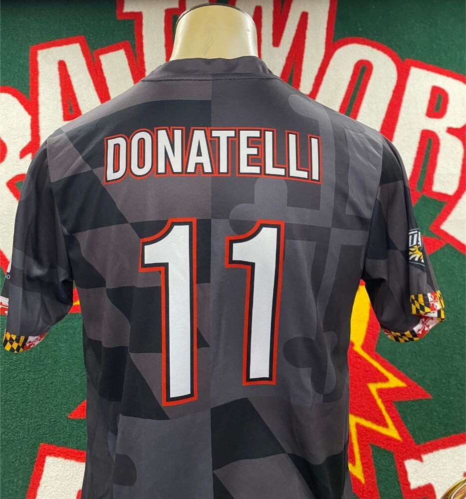 Donatelli 11 Game Worn Jersey Black (Copy) The Baltimore Blast