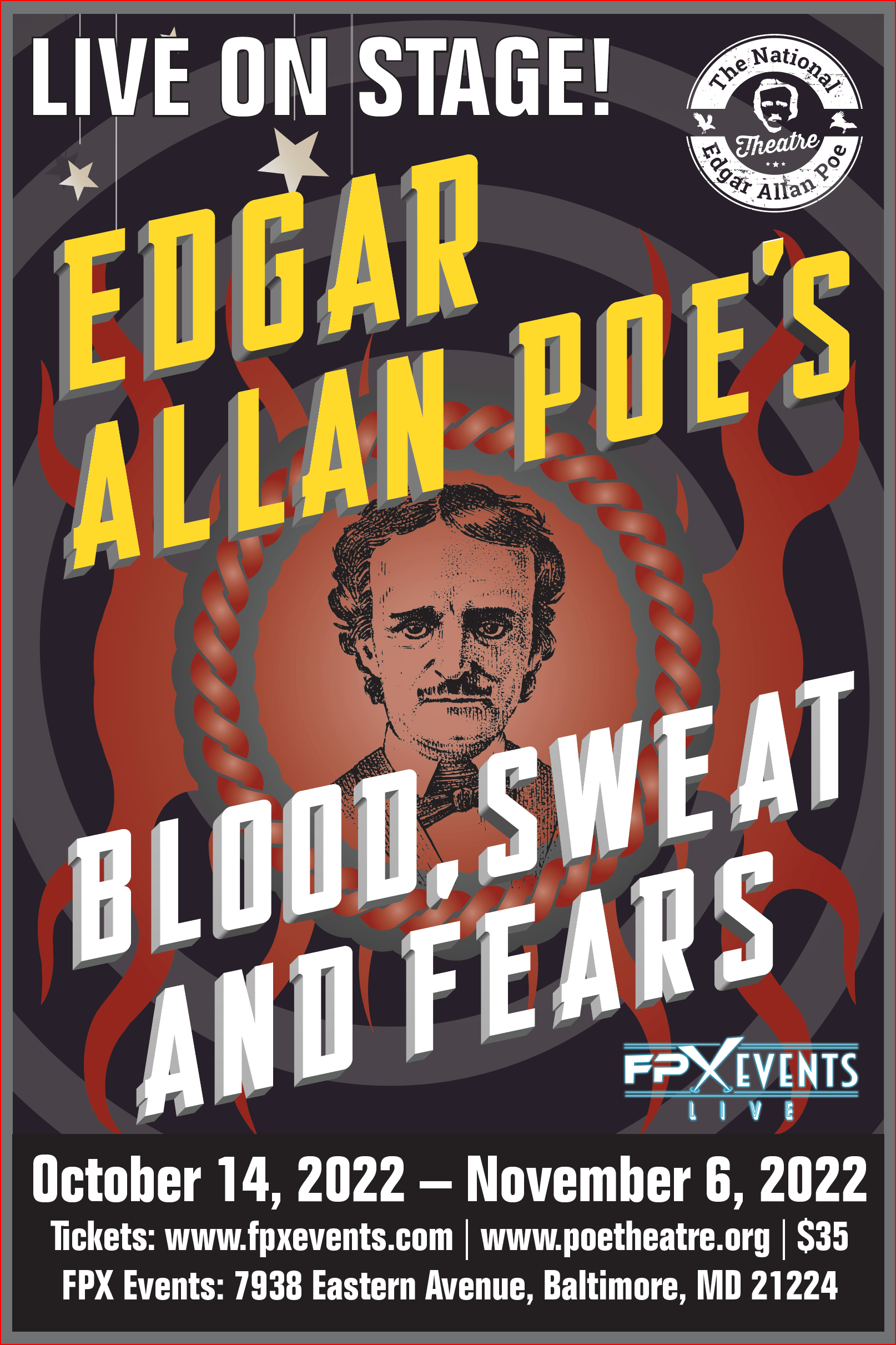 Baltimore Halloween Events 2023 Baltimore Fishbowl The National Edgar Allan Poe Theatre Presents