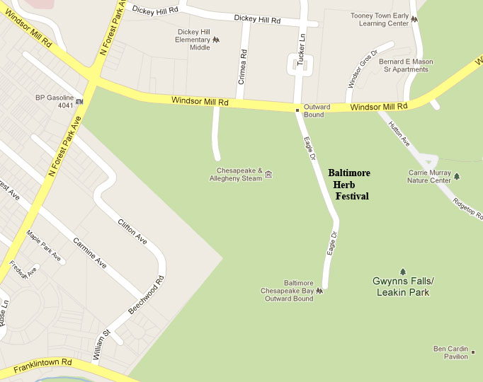 Baltimore Herb Festival Directions