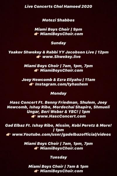 Chol Hamoed Pesach 2023 Concerts Upcoming Events In Monsey New York Baltimore Jewish Life | Listing Of Some Live Concerts For Chol Hamoed