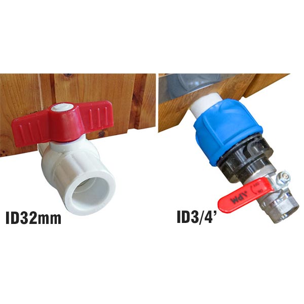 Drain Valve for a Hot Tub Hot Tub accessories Woodburning Hot tub
