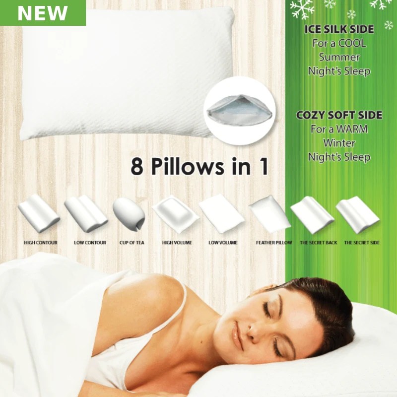 Cool Comfort Pillow by Bambillo Perfect Fit by Bambillo