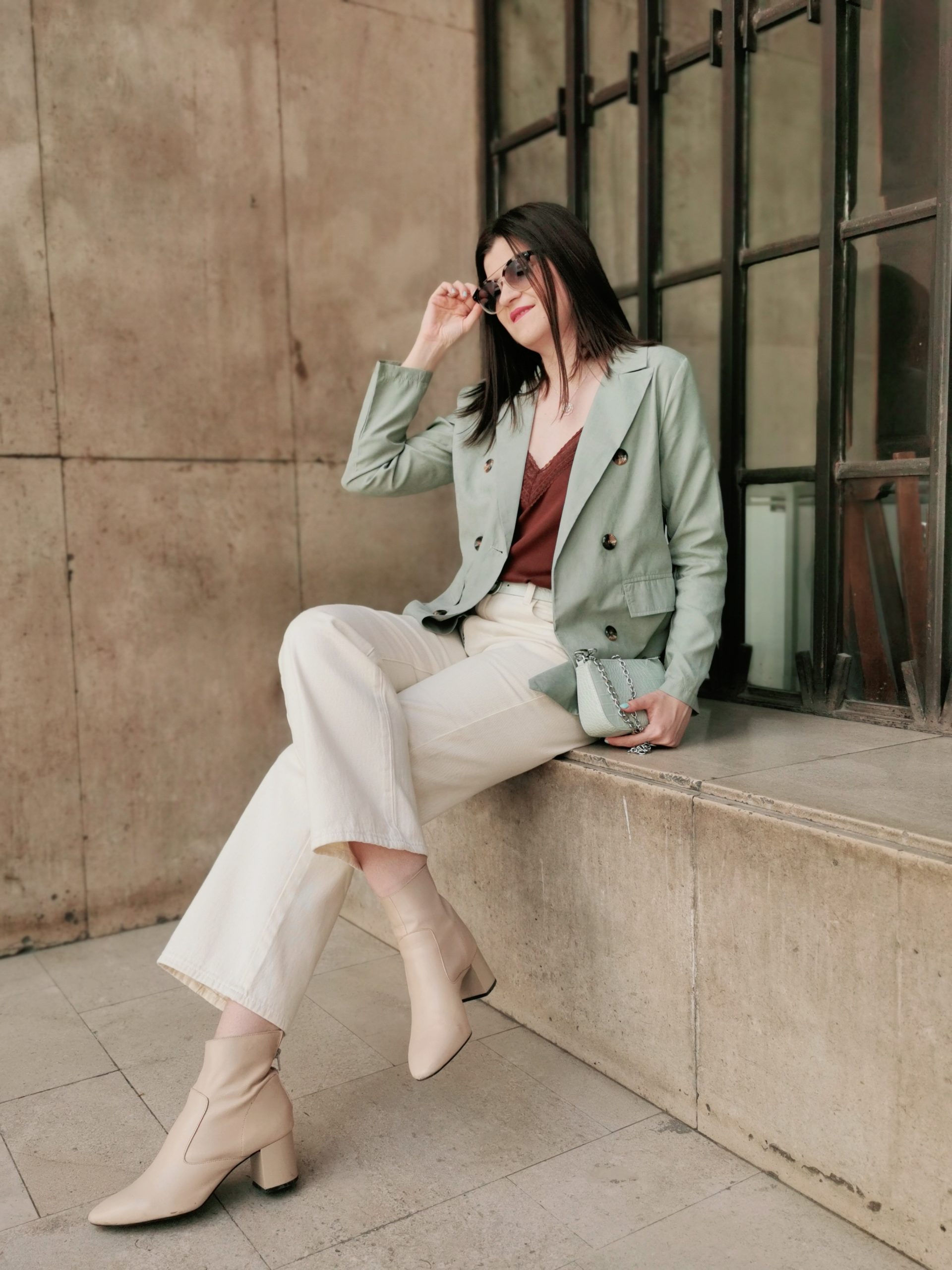 Sage Green & Beige Outfit Idea BambolaI Fashion