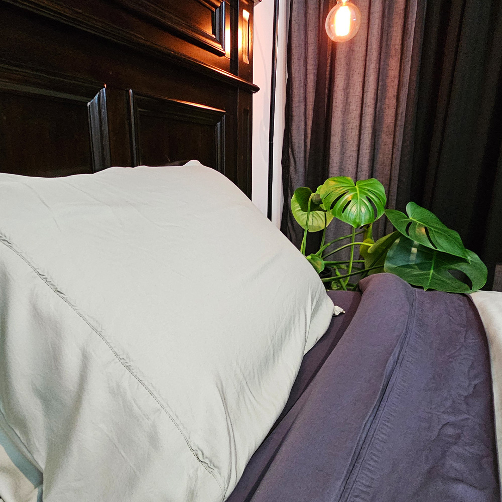 Luxurious Organic Bamboo Pillowcase Set Sage Bamboo Essentials