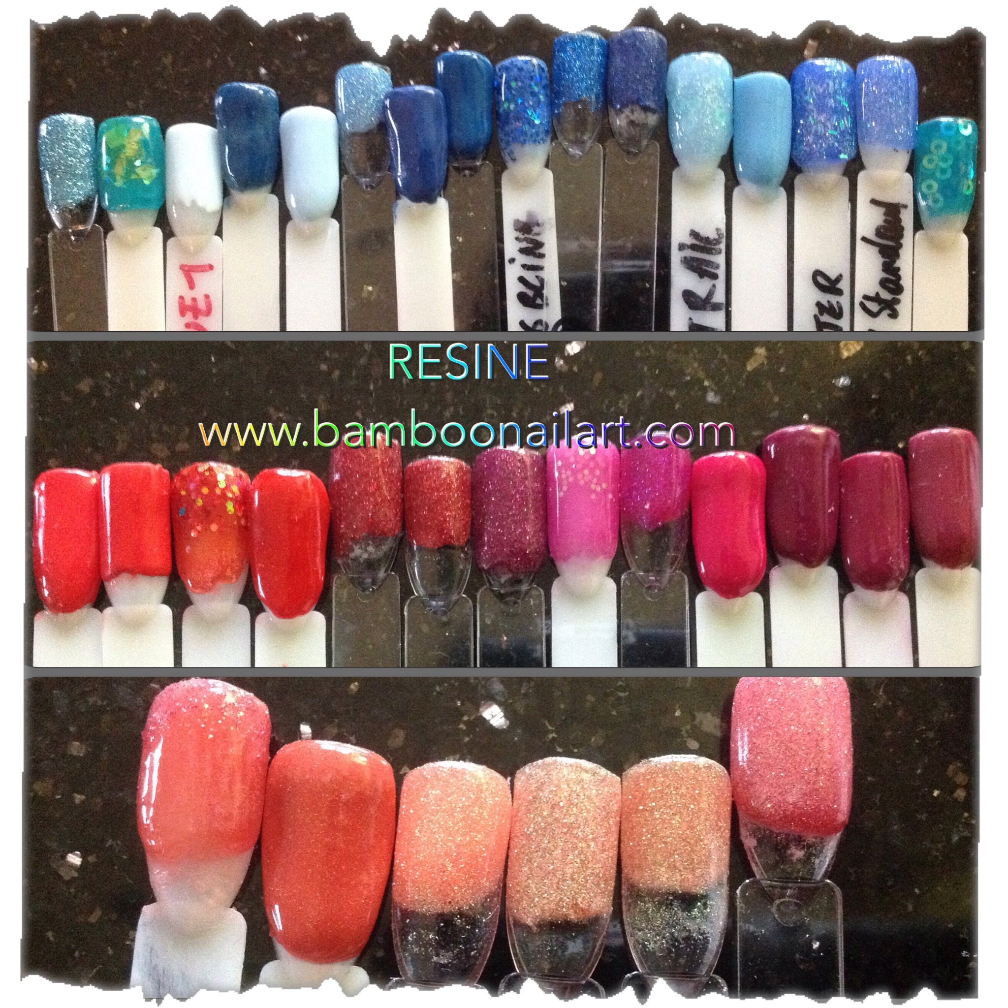 Resine Nouveaux Coloris Bamboo Nail Art
