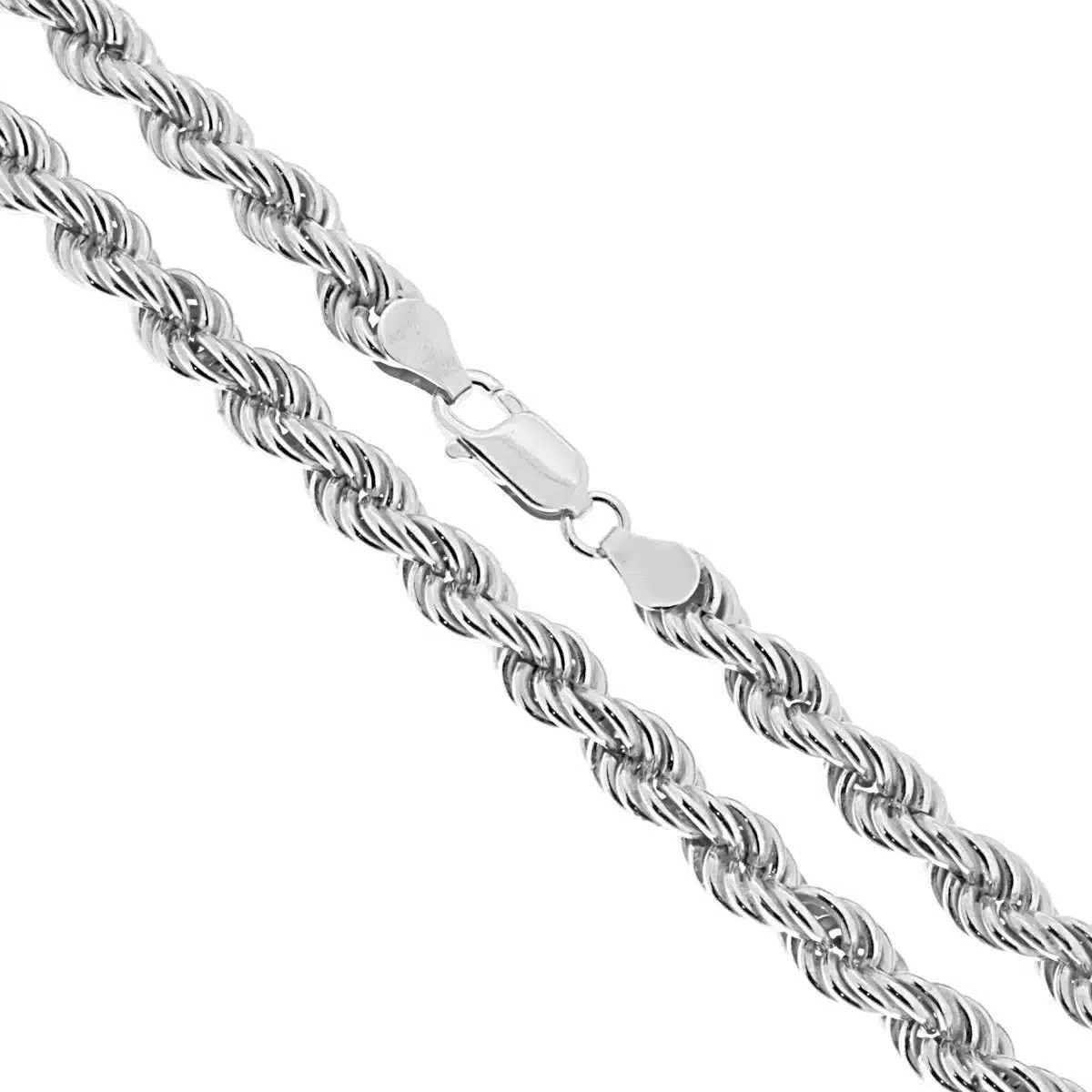 Sterling Silver 6.5mm Rope Chain Bamina Jewelry