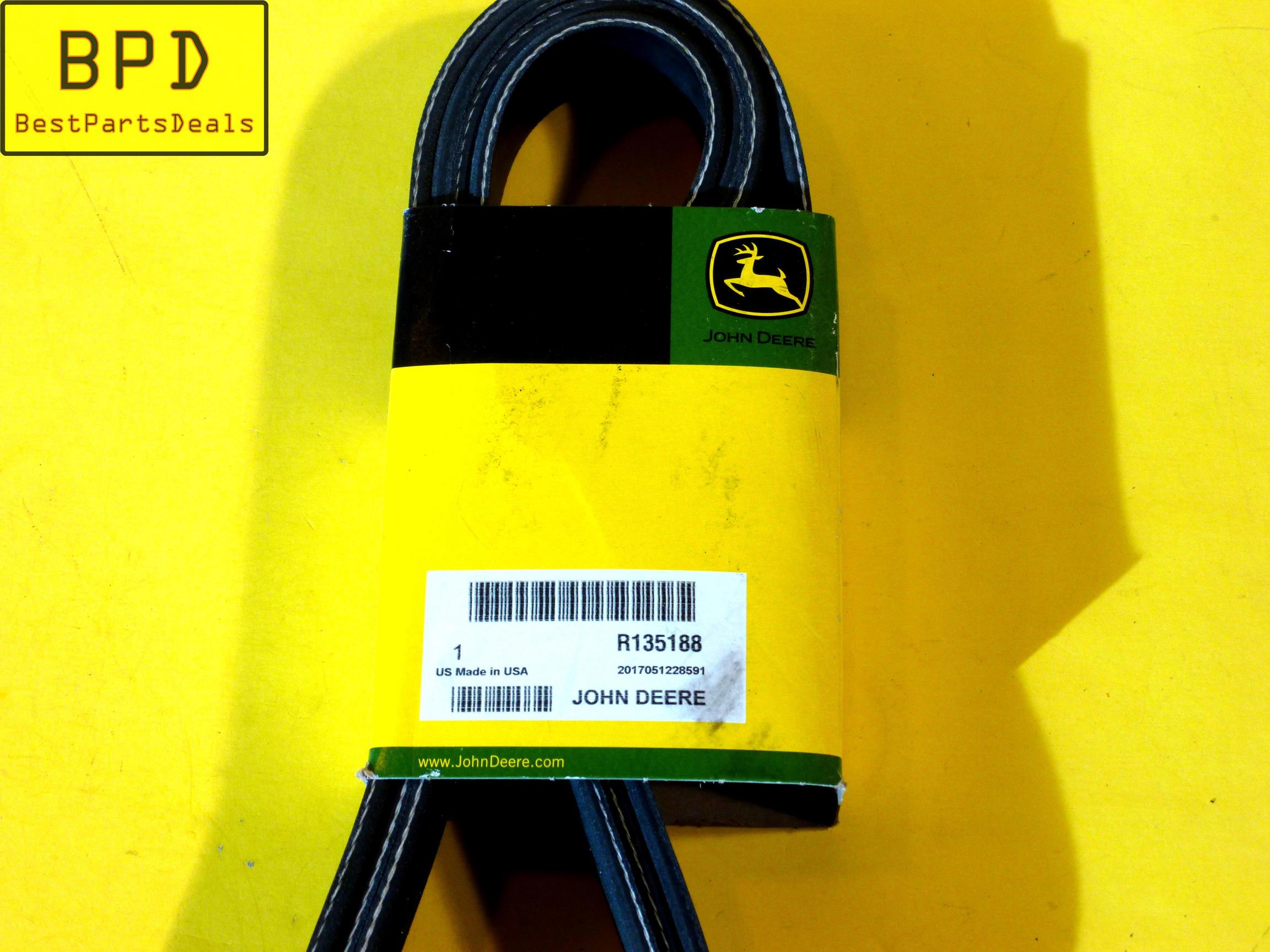 Genuine JOHN DEERE OEM Serpentine Poly Rib Belt R135188 eBay
