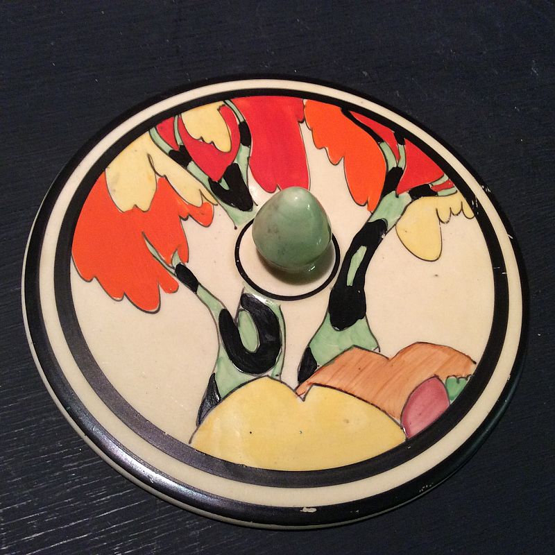 CLARICE CLIFF, AN ABSOLUTELY SENSATIONAL 'HONOLULU' PATTERN "RARE SHAPE