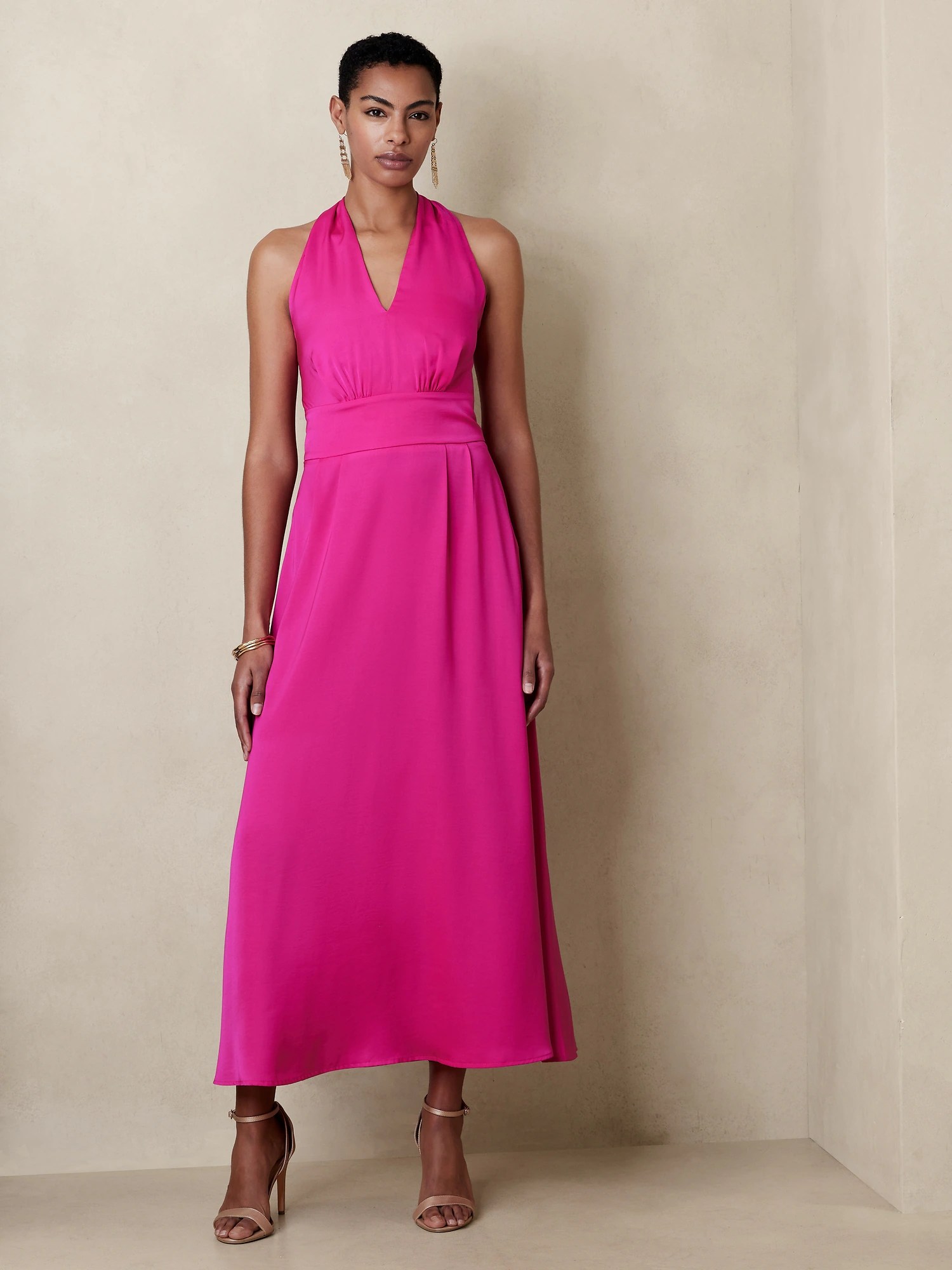 Halter Maxi Dress Banana Republic Factory