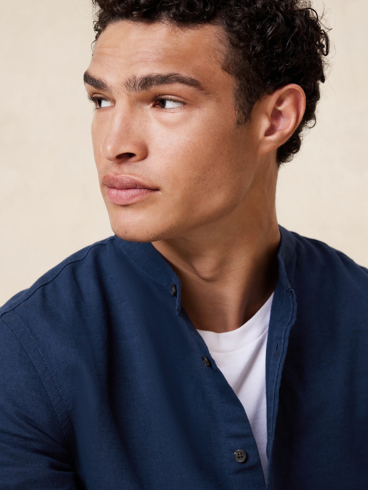 Banana Republic Slim LinenBlend Shirt International Shipping