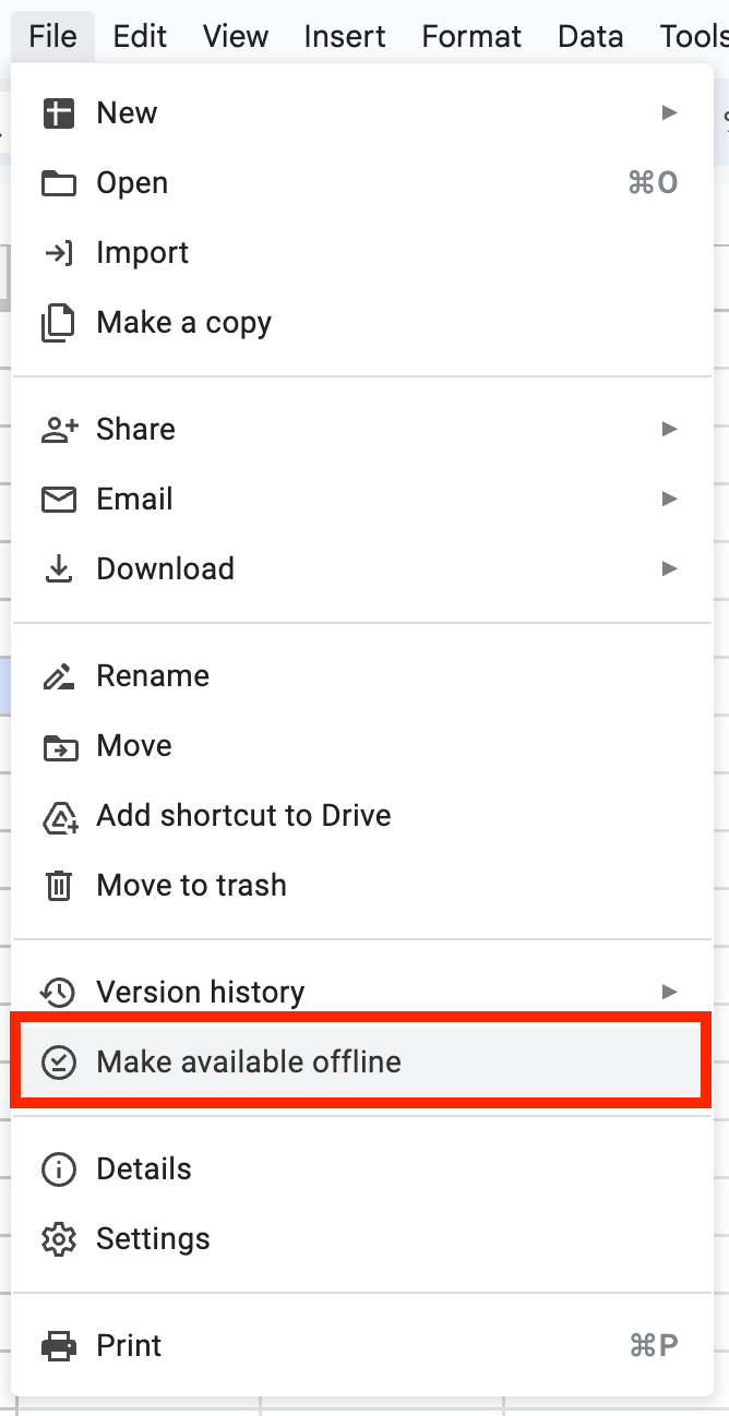 How to Use Google Sheets Offline