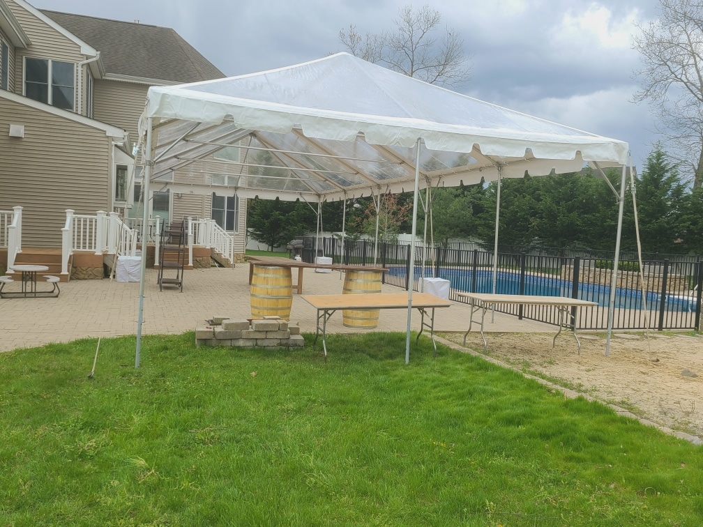 Clear Top Tent 20'x40' Rental B and B Tent & Party Rental