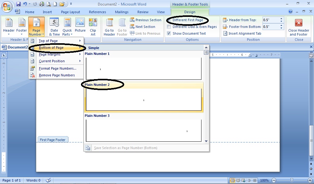 Membuat Nomor Halaman Otomatis Untuk Tugas Akhir / Skripsi Di Ms. Word 2007 – Bandito'z Bagelen