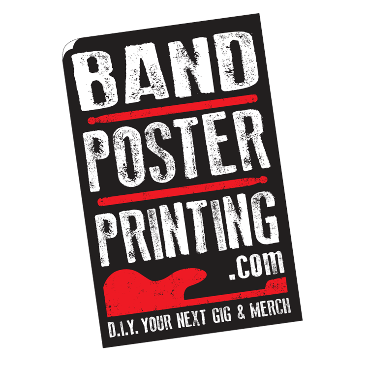 Band Merch Printing, CD Sleeves, Buttons, Stickers & More Band Poster