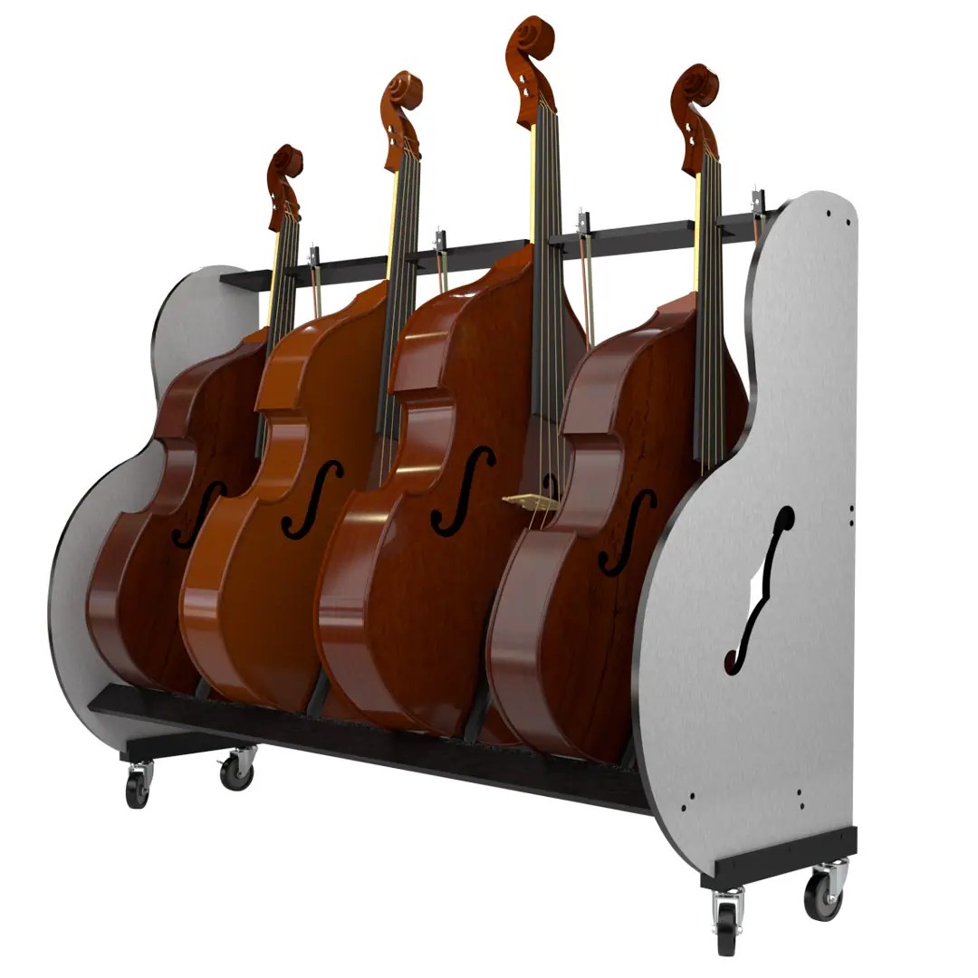 Double Bass Storage & Transport Cart For Music Classrooms