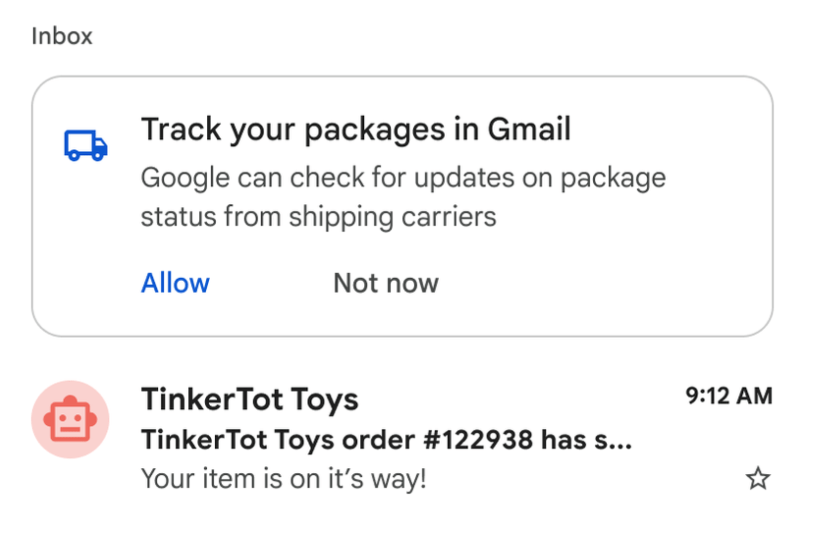 Google Gmail update adds new feature for tracking deliveries