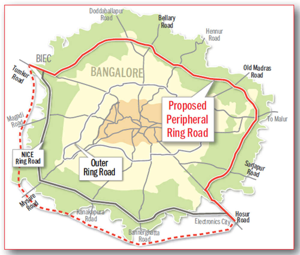 74 Kms long Bangalore Peripheral Ring Road Finally Happening ! See.
