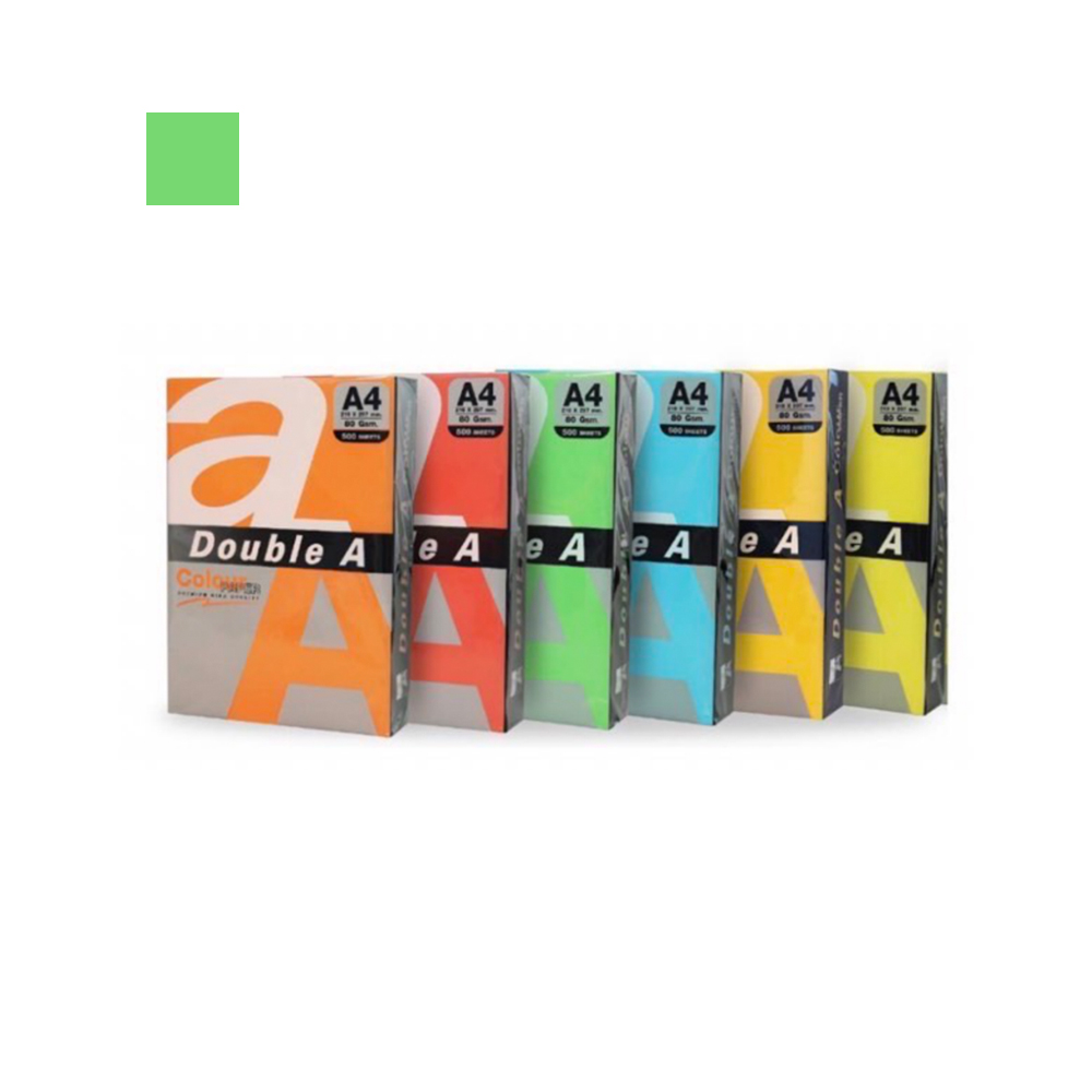 กระดาษสี Double A 80g 500p*เขียวเข้ม Bangplee Stationery