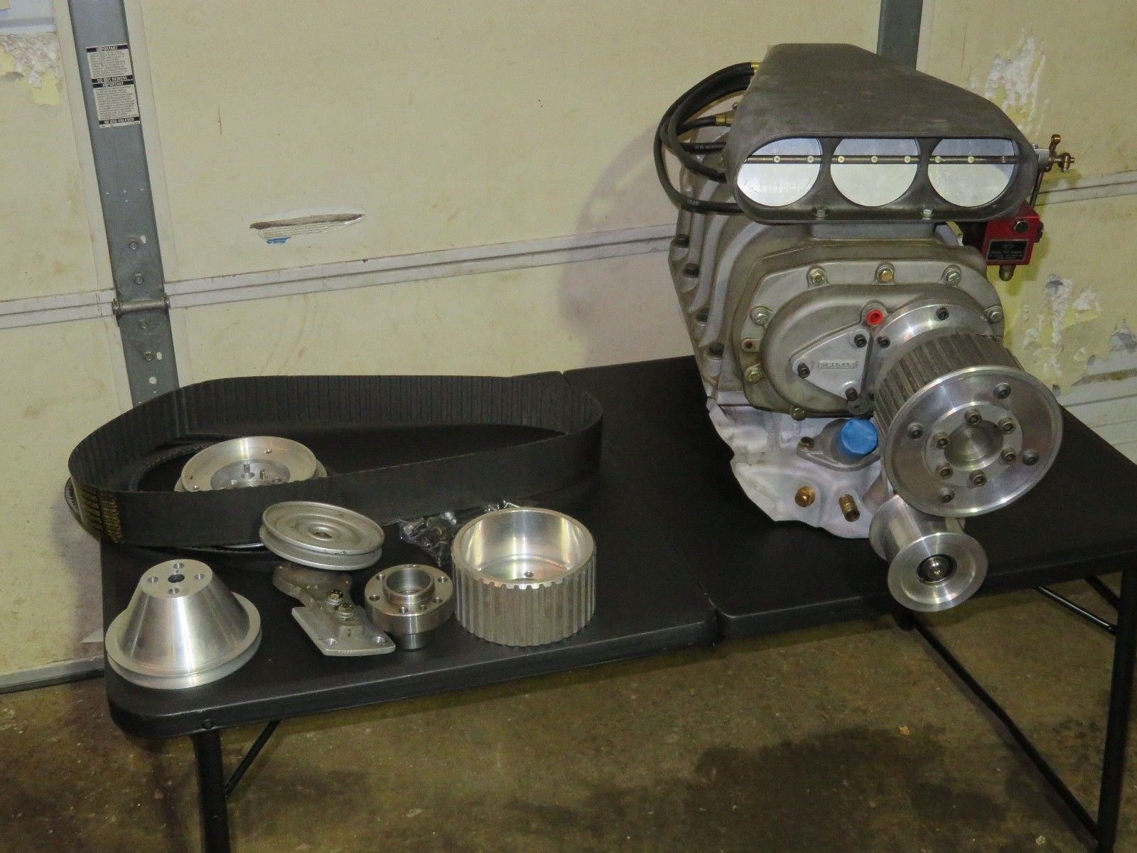 Vintage Supercharger Setup For A 348/409 Engine
