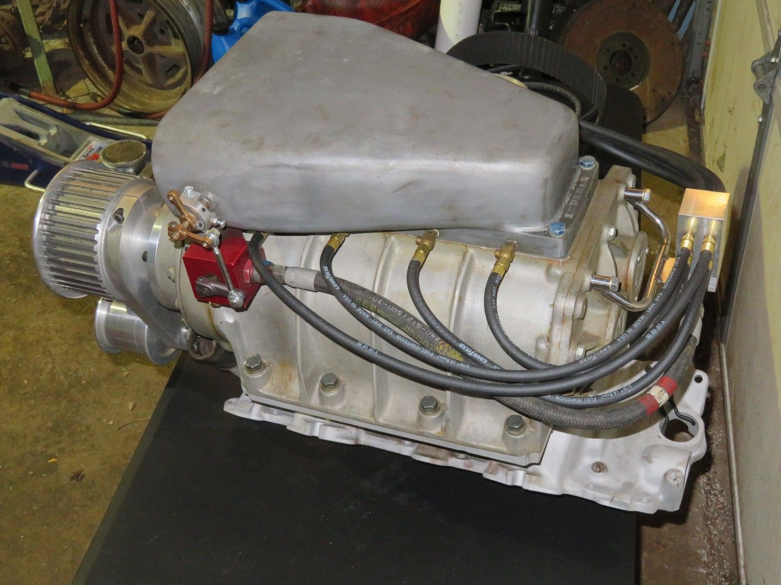 Vintage Supercharger Setup For A 348/409 Engine