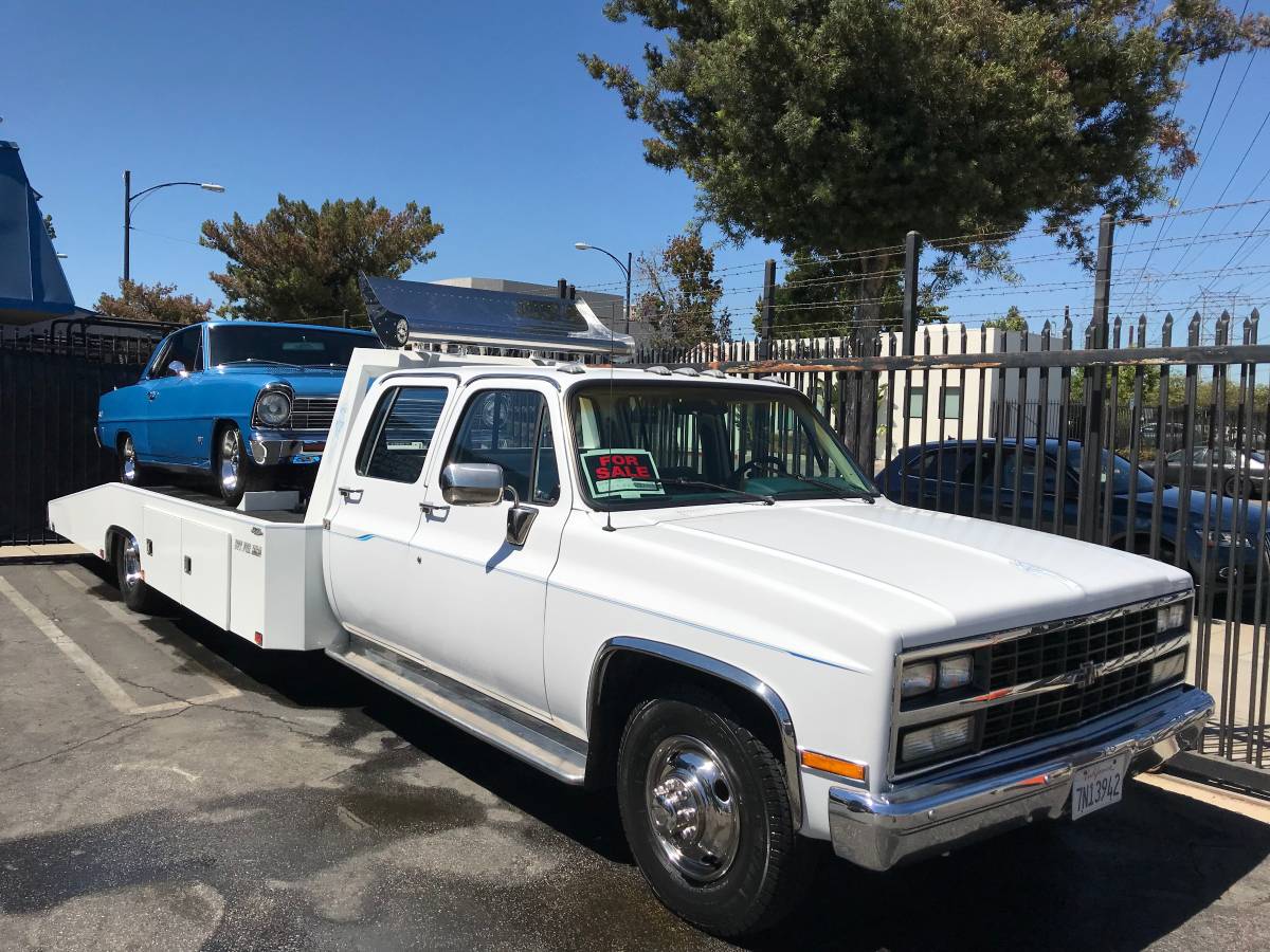 This Incredibly Nice 1990 Chevrolet Crew Cab Ramp Truck Has Just Been Gone Through