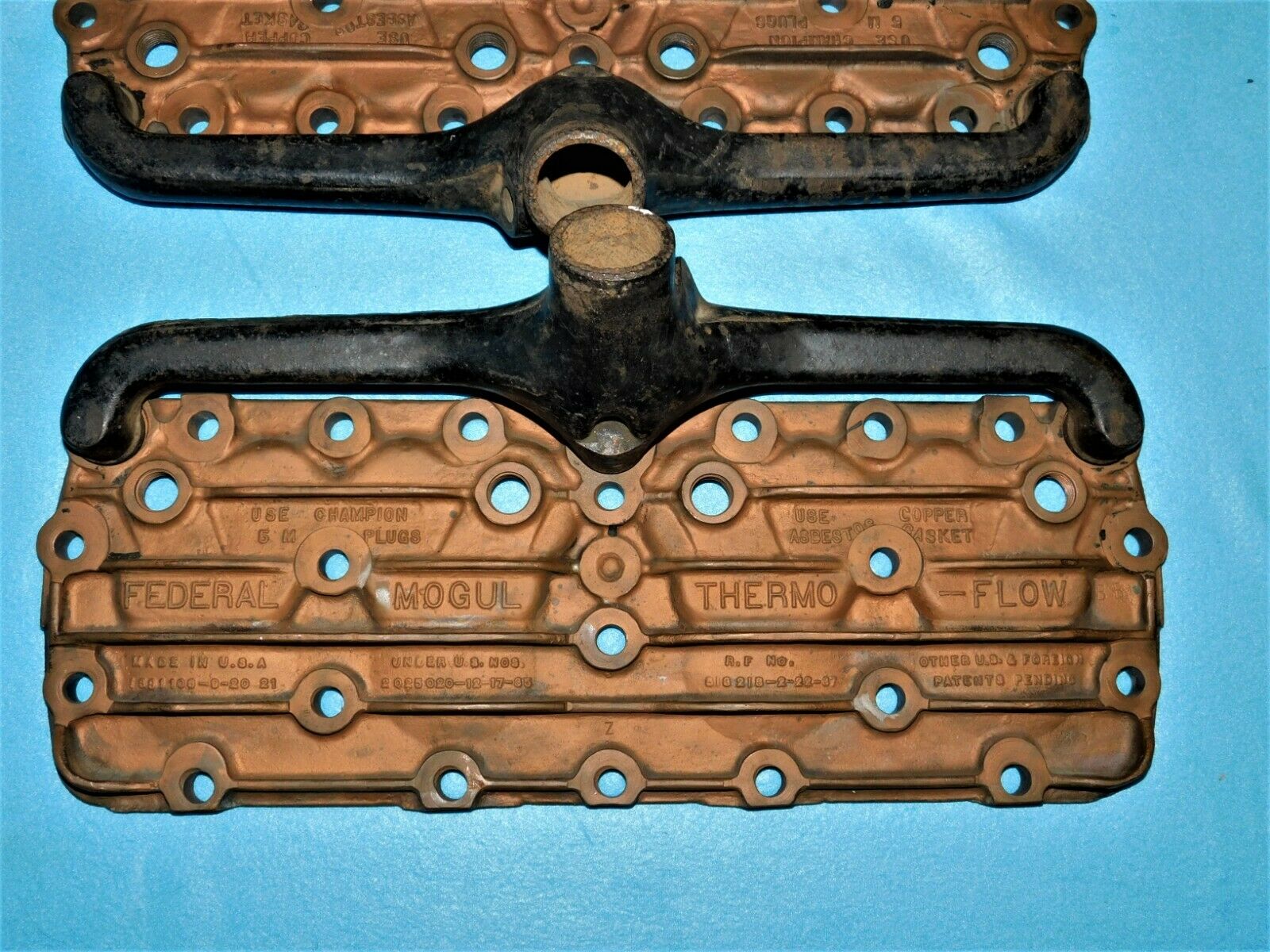 Wild These 1930s Federal Mogual Thermo Flow Cylinder Heads Are Made Of Bronze