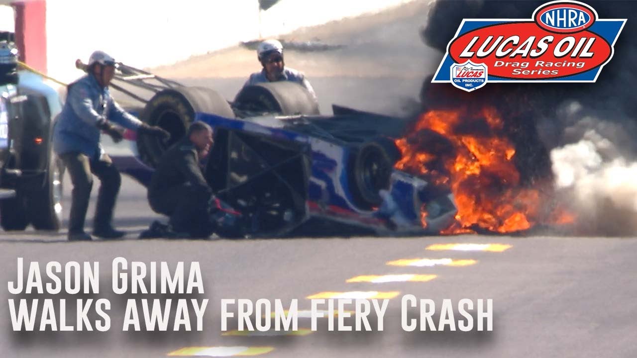 Jason Grima Walks Away From Fiery Crash In St. Louis