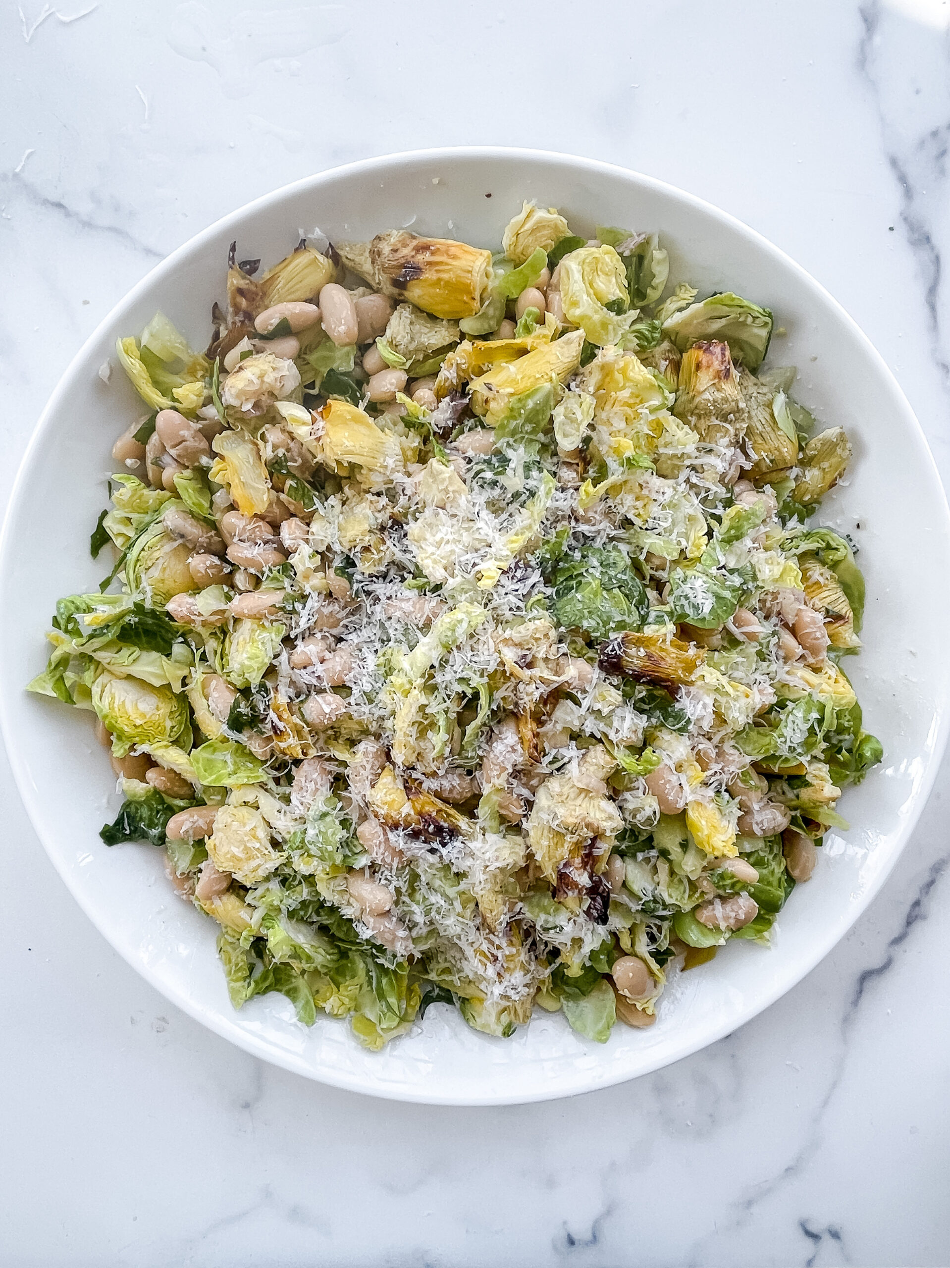 Air Fried Artichoke Salad with Lemon Parmesan Dressing Banister