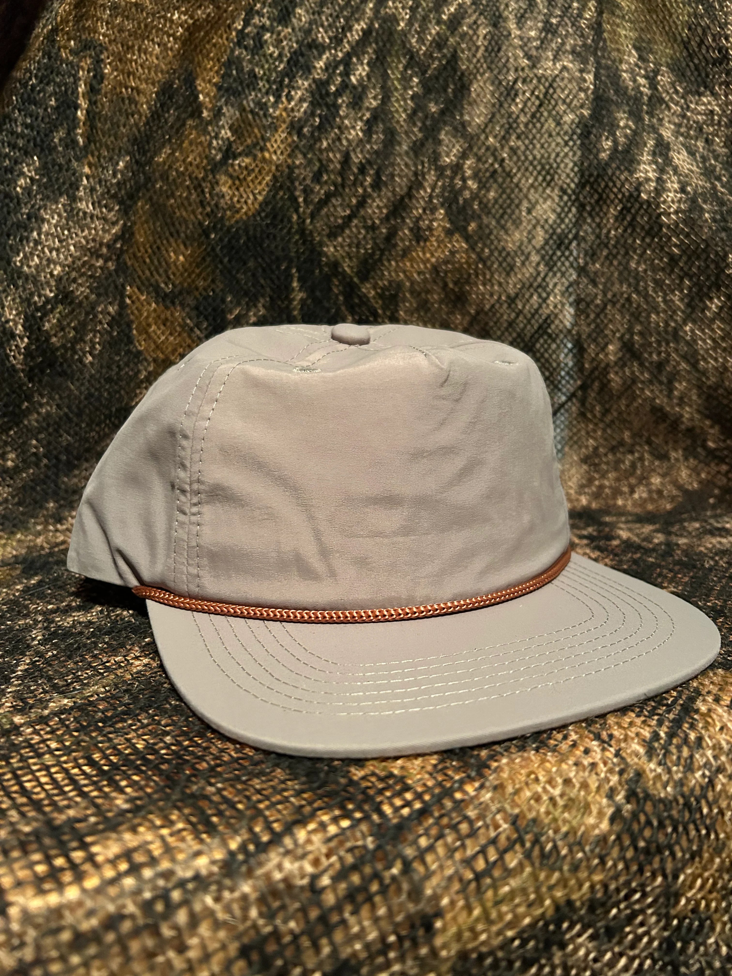 Smoke Green / Copper rope brim SnapBack hat BANJO BRAND HAT CO.