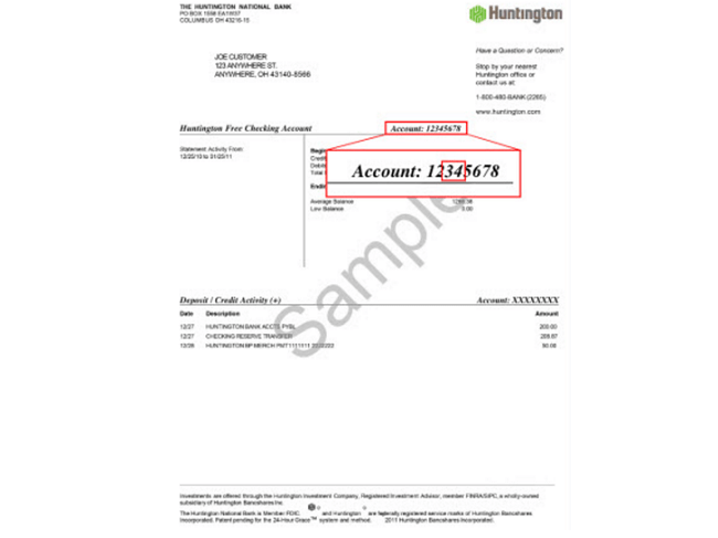 Four Ways To Find Huntington Bank Routing Number - Bank Deal Guy