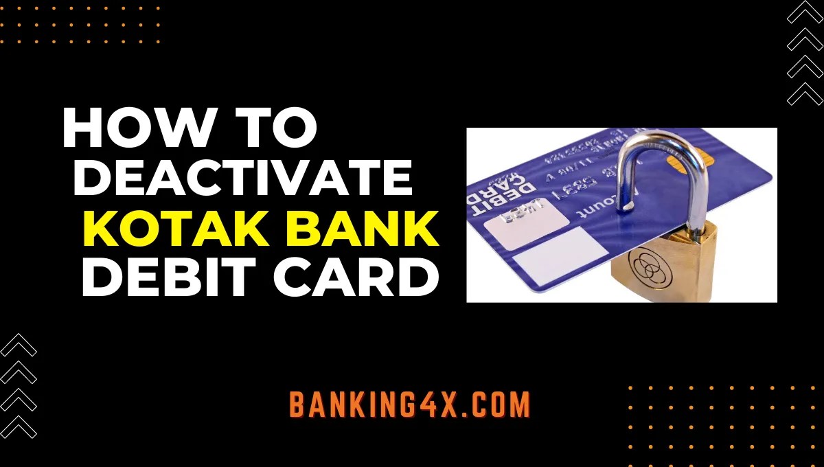 How To Deactivate Kotak Debit Card Just 1min【Solved】