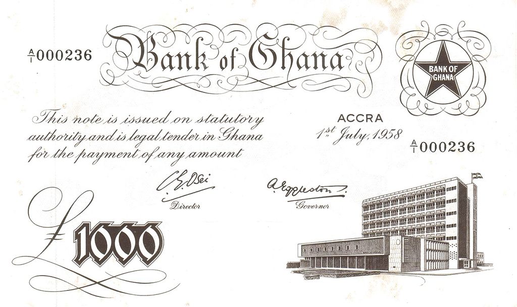 Banknote Index Ghana 1000 Pound P4