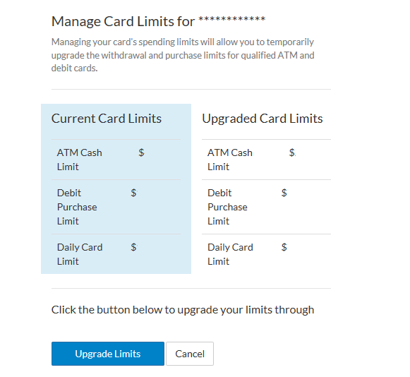 Manage Debit Card Limits Southern Bancorp