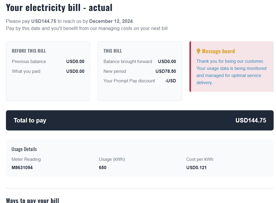 Utility Bill Generator Create Realistic Electricity, Gas, Phone(08)