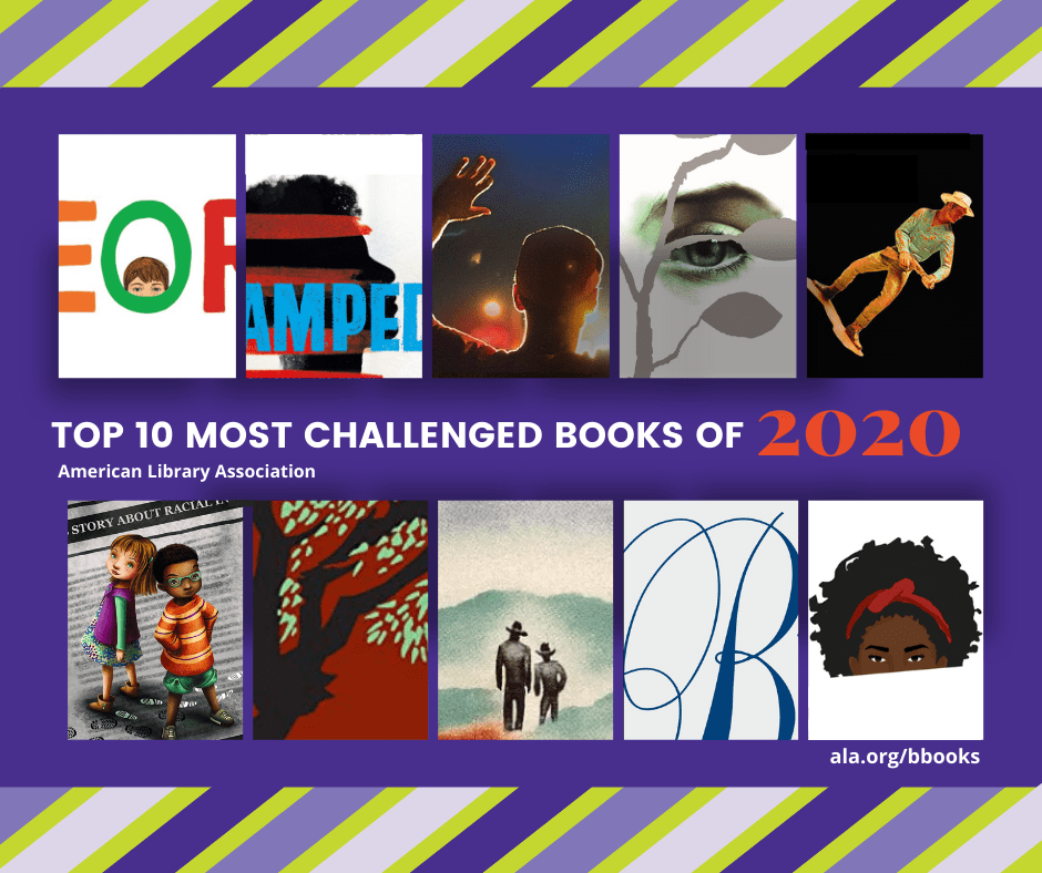 ALA Unveils Top 10 Most Challenged Books of 2020 Banned Books Week