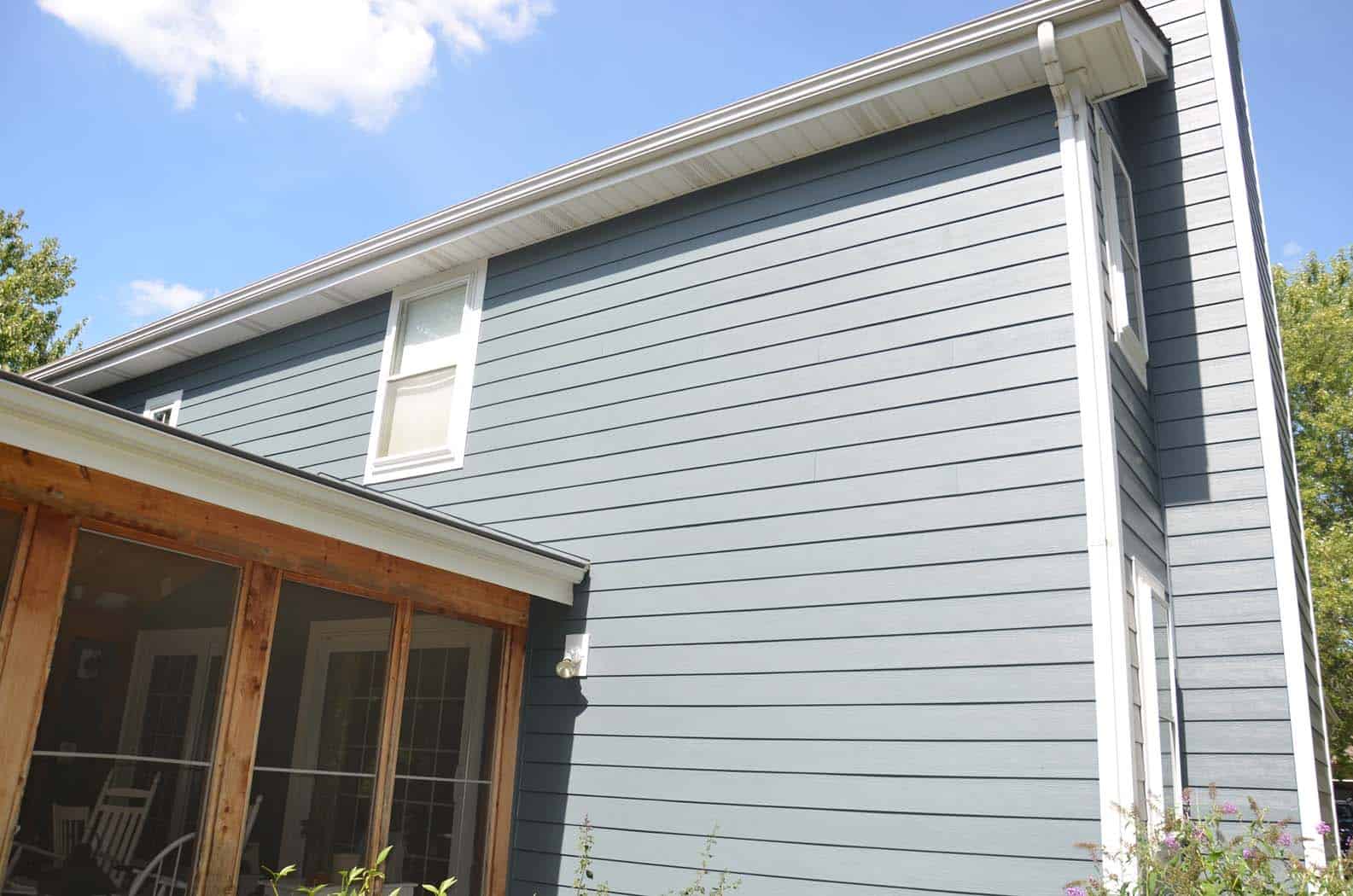 Ballwin James Hardie Cedar Mill Evening Blue Banner Construction