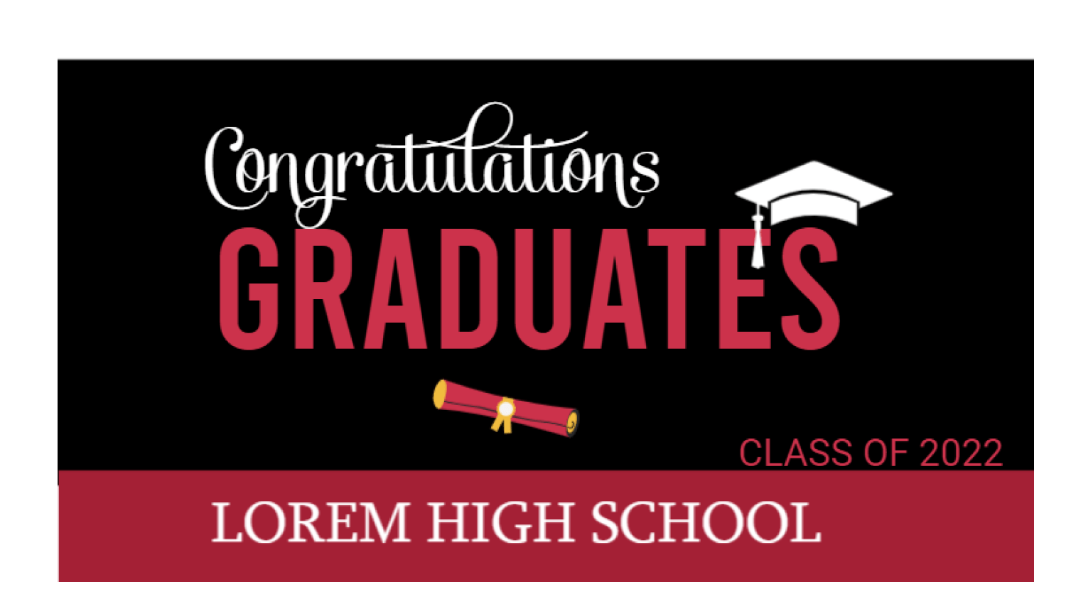 Graduation Banners, Custom Graduation Banner Printing Banner House