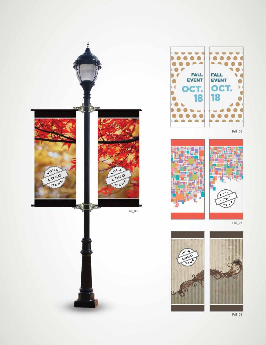 Fall Light Pole Banners Design Guide
