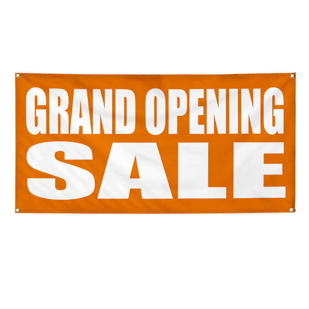 GRAND OPENING SALE Promotion Business Sign Banner 3' x 6' w/ 6 Grommets