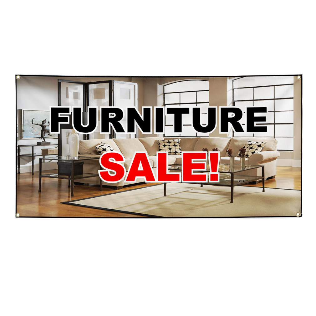 Furniture Sale Advertisement Vinyl Banner Sign W/ Grommets 4 ft x 8 ft